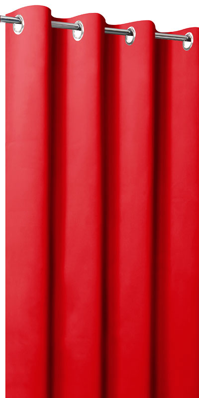 Rideaux occultants unis rouge