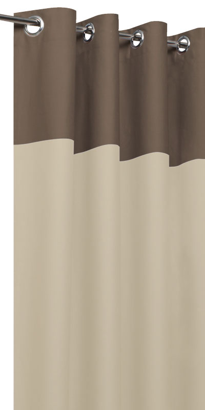 Rideaux Tamisants Bicolores Taupe & Mastic