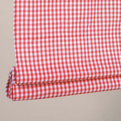 Stores bateaux Vichy rouge - coton - sur mesure - fabrication française - durable et élégant - design épuré