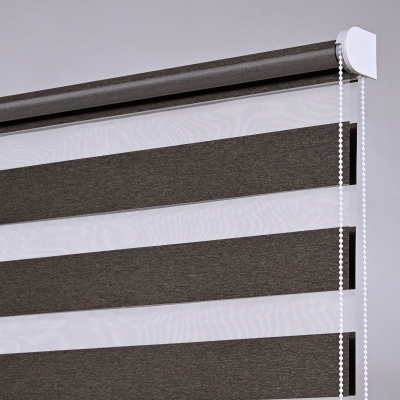 Stores Enrouleurs Jour Nuit Aspect Flanelle Gris Jaune