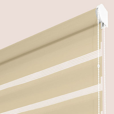 Store duo beige - polyester - sur mesure - sans perçage - Fabrication française - Garantie 5 ans - design épuré