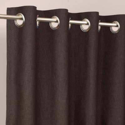Rideaux Toile de Jute Brun