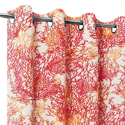 Rideaux marin Caledonie rouge