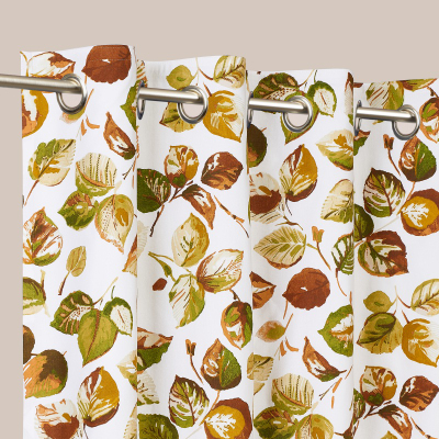 Rideaux à Fleurs Feuilles automne