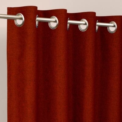 Rideaux Toile de Jute Brique