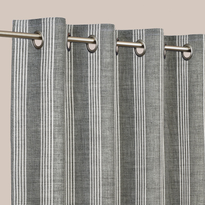 Rideaux Voilages Effet Chiné - Anthracite