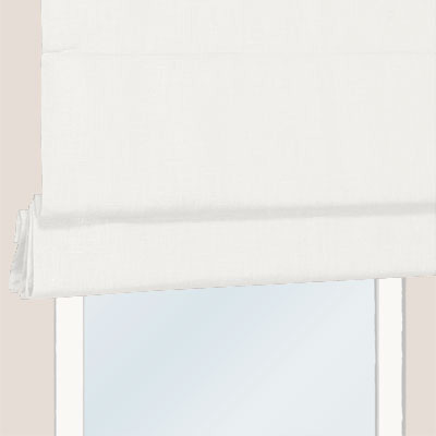 Store Bateau lin blanc - sur mesure - Ambiance Raffinée - fabrication française - design épuré - durable et élégant