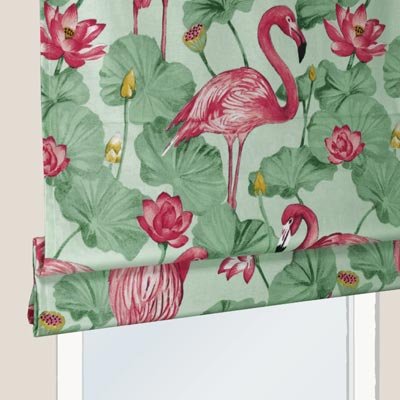 Store bateau Fleurs - coton - sur mesure - occultant - durable et élégant - fabrication française