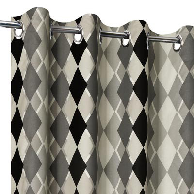 Rideau à motifs Tissu Géométriques