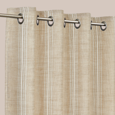 Rideaux Voilages Effet Chiné - Beige