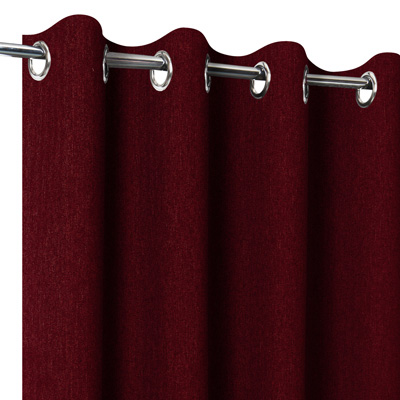 Rideau occultant aspect flanelle bordeaux
