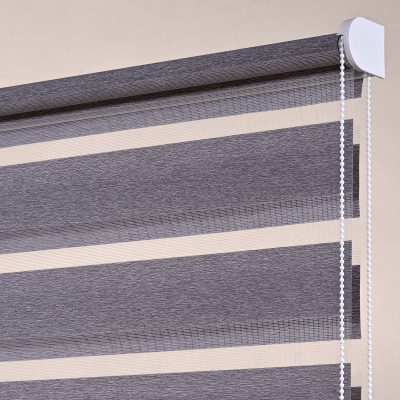 Stores enrouleurs jour nuit chinés roche - polyester - sur mesure - sans perçage - Garantie 5 ans - design épuré