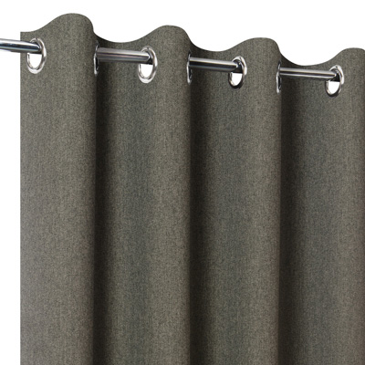 Rideau occultant aspect flanelle taupe