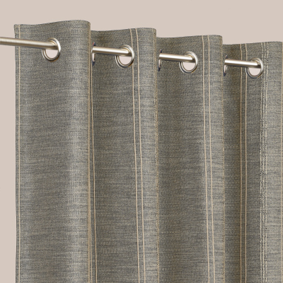 Rideaux Géométriques Rayures gris