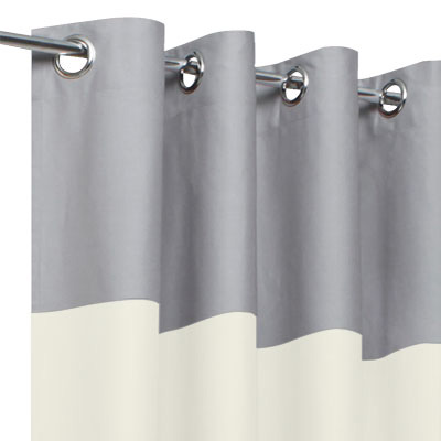 Rideau bicolore Tamisant - Tête Grise