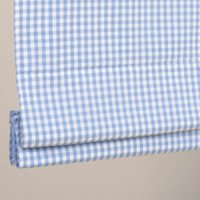 Stores bateaux Vichy ciel - coton - sur mesure - Ambiance traditionnelle - durable et élégant - design épuré