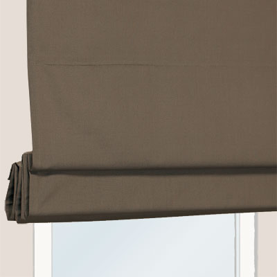 Store bateau tamisant taupe - coton - sur mesure - Ambiance moderne - design épuré - durable et élégant