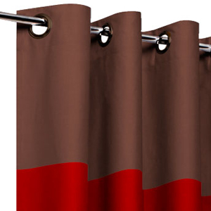 Rideau bicolore Tamisant - Tête Chocolat