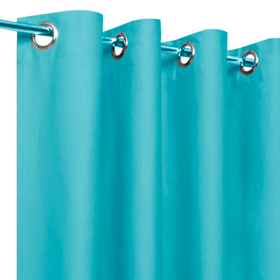 Rideaux tamisants unis bleu azur