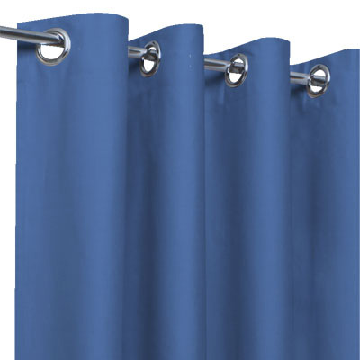 Rideaux tamisants unis bleu gauloise