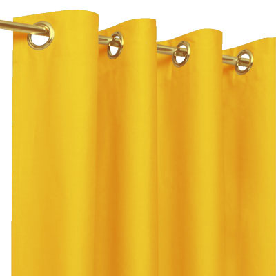 Rideaux tamisants unis jaune