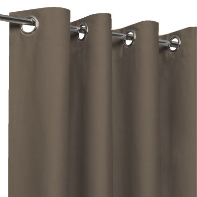 Rideaux tamisants unis taupe