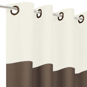 Rideau bicolore Tamisant - Tête Blanche