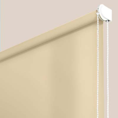 Stores enrouleurs tamisants unis vanille - polyester - sans perçage - motorisé - Dimensions Entièrement sur mesure - Store à prix discount