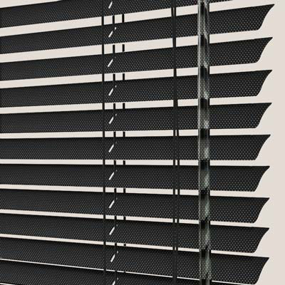 Store vénitien aluminium noir - sur mesure - type de stores vénitien intérieur aluminium lames 25 mm - durable et élégant