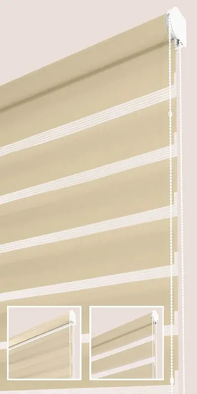 Store enrouleur jour nuit gris sur mesure