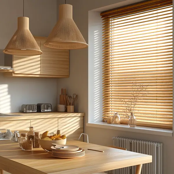  Stores Vénitiens Bois Satiné - 50 mm 