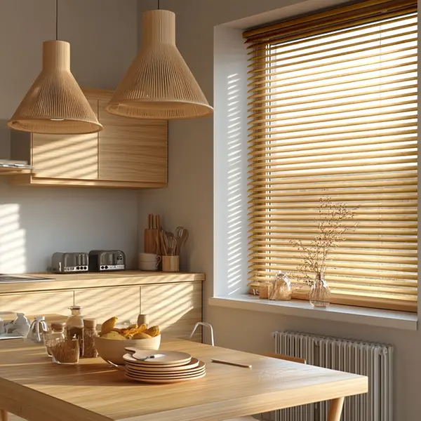  Stores Vénitiens Bois Bambou - 50 mm 