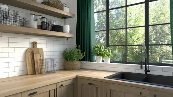  Rideaux Tamisants Aspect Lainage -20€ 