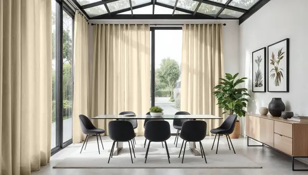  Rideaux Tamisants Coton Uni -20€ 