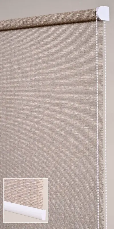 Store enrouleur tamisant aspect bambou beige sur mesure