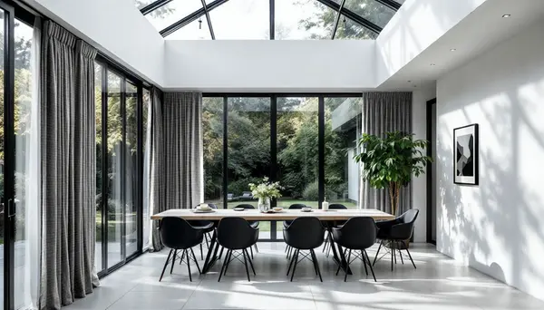  Rideaux Velours Effet chiné