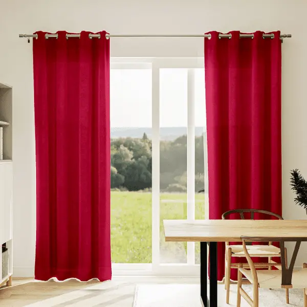  Rideaux Velours Unis 