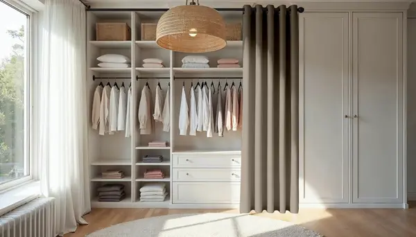  Rideaux Velours Effet chiné